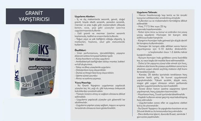 GRANİT YAPIŞTIRICISI
